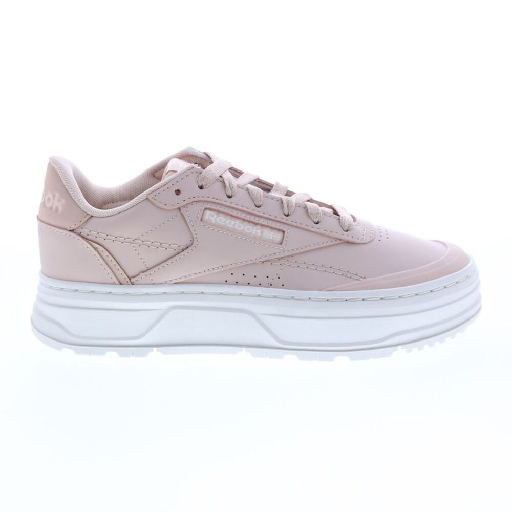 Reebok Womens Club C Double Geo Pink Shoes (NWT)